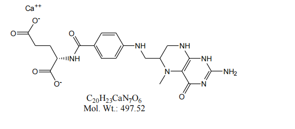 Odkryj informacje chemiczne na temat L-5-metylotetrahydrofolianu wapnia